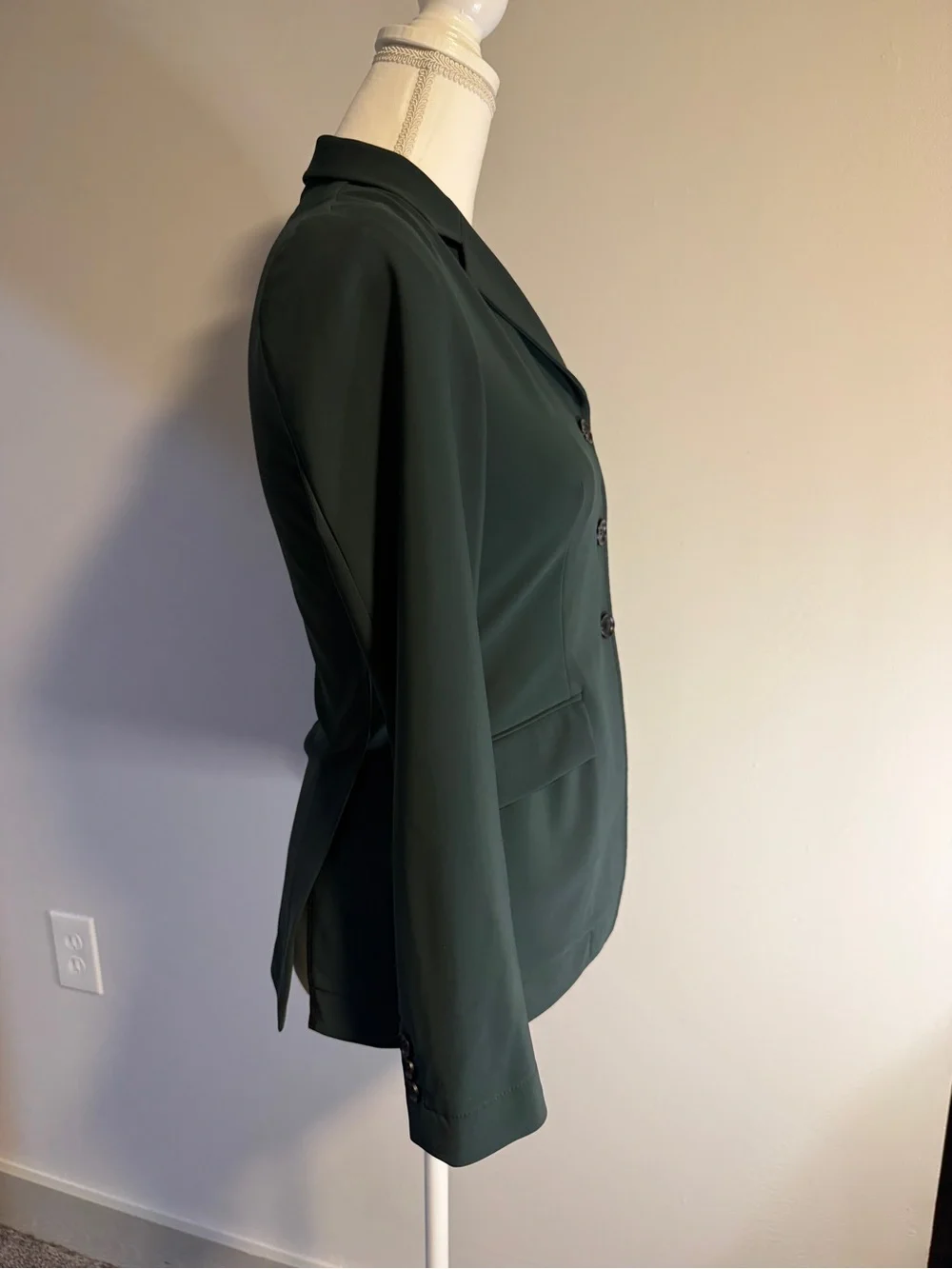 R.J. Classics Youth 18R Hunter Green Traditional Hunt Show Coat Hidden Zip